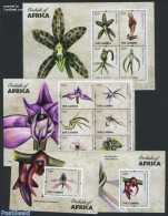 Gambia 2011 Orchids 4 S/s, Mint NH, Nature - Flowers & Plants - Orchids - Gambia (...-1964)