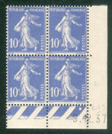 Lot 3962 France Coin Daté N°279 Semeuse (**) - 1930-1939