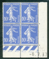 Lot 3933 France Coin Daté N°279 Semeuse (**) - 1930-1939