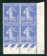 Lot 3925 France Coin Daté N°279 Semeuse (**) - 1930-1939