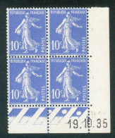 Lot 3889 France Coin Daté N°279 Semeuse (**) - 1930-1939