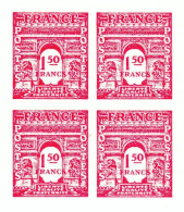 Lot 718 France N°625 Réimpression Bloc De 4 - Altri & Non Classificati