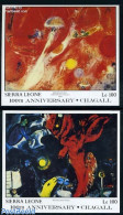 Sierra Leone 1987 Marc Chagall 2 S/s, Mint NH, Art - Modern Art (1850-present) - Paintings - Autres & Non Classés