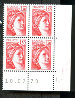 Lot C832 France Coin Daté Sabine N°2059 (**) - 1980-1989