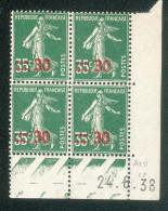 Lot C459 France Coin Daté Semeuses N°476(**) - 1940-1949