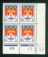 Lot C315 France Coin Daté Blason N°1183 (**) - 1950-1959