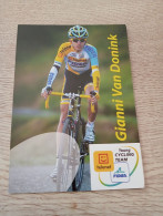 Cyclisme Cycling Ciclismo Ciclista Wielrennen Radfahren VAN DONINK GIANNI(Telenet-Fidea Cyclocross Team Seizoen 2012/13) - Cycling