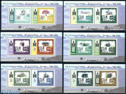 Mongolia 2006 50 Years Europa Stamps 6 S/s, Mint NH, History - Nature - Sport - Transport - Europa Hang-on Issues - Ho.. - Ideas Europeas