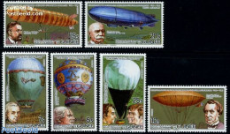 Guinea, Republic 1983 Aviation Bicentenary 6v, Mint NH, Transport - Balloons - Zeppelins - Mongolfiere