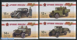 Russia 2012 World War II Automobiles 4v, Mint NH, History - Transport - Militarism - World War II - Automobiles - Militares