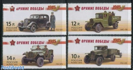 Russia 2012 World War II Automobiles 4v, Mint NH, History - Transport - Militarism - World War II - Automobiles - Militaria