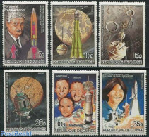 Guinea, Republic 1985 Space Exploration 6v, Mint NH, Transport - Space Exploration - Autres & Non Classés