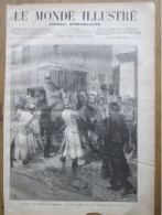 1884  Gravure PARIS La Grève Des Cochers De L URBAINE  Rue Des Fourneaux  Falguière Et Castagnary 75015 - Non Classificati