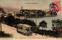 N°1861 W -cpa Monaco -tram Route De Nice à Monaco- - Strassenbahnen