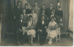 Carte Photo Mariage En Bretagne En Novembre 1928 - Personnes Anonymes