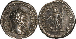 ROME - Denier - SEPTIME SEVERE - Jupiter - 205 AD - Rome - 19-223 - The Severans (193 AD To 235 AD)
