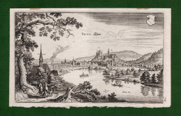 ST-CH Schweiz THUNA Thun 1640~ Matthäus Merian Kupferstich - Estampes & Gravures