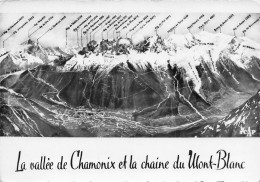 CHAMONIX-MONT BLANC  La Vallee De Chamonix Et La Chaine Du Mont Blanc 32  (scan Recto Verso)MG2874UND - Chamonix-Mont-Blanc