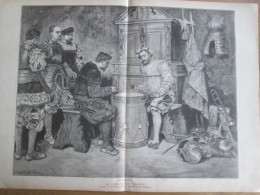 1884  Gravure LE CORPS DE GARDE Tableau De HENRI PILLE - Non Classés