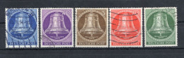 1953 BERLINO SET USATO 87/91 Campana Della Libertà, Battaglio Al Centro - Used Stamps