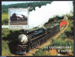 Guinea Bissau 2003 Railways S/s, Mint NH, Transport - Railways - Eisenbahnen