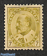 Canada 1903 7c, Yellowolive, Stamp Out Of Set, Unused (hinged) - Nuovi
