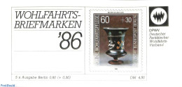 Germany, Berlin 1986 Welfare Booklet, Mint NH, Stamp Booklets - Art - Art & Antique Objects - Ongebruikt