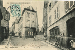 MORLAIX - La Rue Courte - Le Bas Des Escaliers - Animé - Morlaix