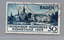 Alliierte Besetzung Franz. Zone Baden Nummer 46 I Gestempelt - Sonstige & Ohne Zuordnung