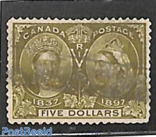 Canada 1897 5$, Used, Used Stamps - Gebruikt