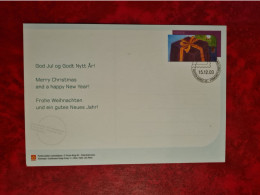 CARTE Entier God Jul Merry Christmas 2001 PERE NOEL - Briefe U. Dokumente