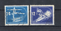 1950 DDR SET USATO 246/247 Primi Campionati Nazionali Di Sport, Schierke - Gebruikt