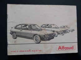 LIBRETTO MANUALE USO MANUTENZIONE AUTO ALFA SUD - KFZ