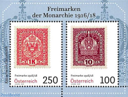 Austria 2023 Stamps Of 1916/1918 S/s, Mint NH, Stamps On Stamps - Unused Stamps