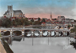 AUXERRE   Le Pont Paul Bert Et La Cathédrale St Etienne    6 (scan Recto Verso)MG2882 - Auxerre