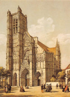 AUXERRE  La Cathédrale St Etienne - Lithographie Du XIXe S   28 (scan Recto Verso)MG2882 - Auxerre