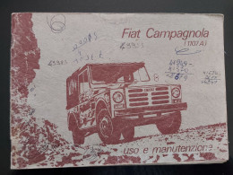 LIBRETTO MANUALE USO MANUTENZIONE AUTO FIAT CAMPAGNOLA - KFZ