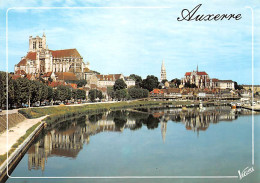 AUXERRE  L'yonne, La Cathédrale St Etienne Et L'ancienne Abbatiale St Germain  17 (scan Recto Verso)MG2883 - Auxerre