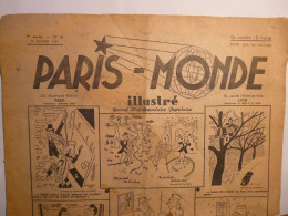 PARIS MONDE N°14 - 2 FEVRIER 1945 RENE BRAGARD EMMANUEL COCARD JO PAX COUESPEL ROGER SAM GAD PELLOS MORIER CHARRIN NARET - 1900 - 1949