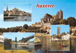 AUXERRE   La Cathédrale St Etienne, L'abbaye St Germain, Le Port De Plaisance,    20 (scan Recto Verso)MG2890 - Auxerre