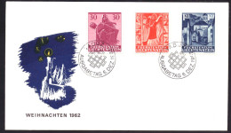 Liechtenstein 424 T/m 426 FDC No Address Christmas (1962) - FDC