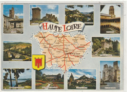 24 DEPT 43 : édit. P Artaud : Haute Loire " Carte Géographique " - Andere & Zonder Classificatie