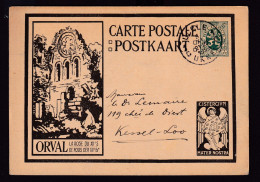 102/41 - Carte Illustrée ORVAL Noire Avec Ange - UCCLE 1928 Vers KESSEL-LOO - Tarjetas Ilustradas (1971-2014) [BK]