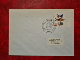 LETTRE FDC ALLEMAGNE BONN 1981 UMWELTSCHUTZ PAPILLON POISSON FLEUR - Cartas & Documentos