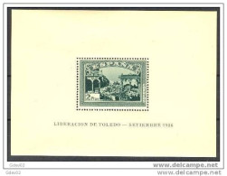 ES837-L4173-TESPHOJACOMM.España.Spain.Espagne.HOJITA VERDE DEL ALZAMIENTO NACIONAL.1937. (Ed 837*) SIN CHARNELA NI GOMA - Souvenirbögen