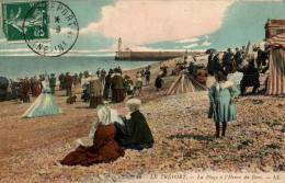 N°1877 W -cpa Le Tréport -la Plage à L'heure Du Bain- - Le Treport