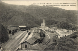 CPA Portbou Port Bou Katalonien, Vista Panoramica, Bahnhof - Autres & Non Classés