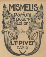 MISMELIS Parfum Poudre Lotion - Pubblicità 1922 - Advertising - Advertising