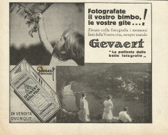 GEVAERT La Pellicola Delle Belle Fotografie - Pubblicità 1931 - Advertis. - Werbung