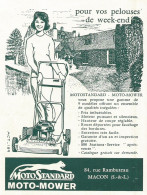 MOTOSTANDARD Moto-Mower - Pubblicità 1961 - Advertising - Advertising